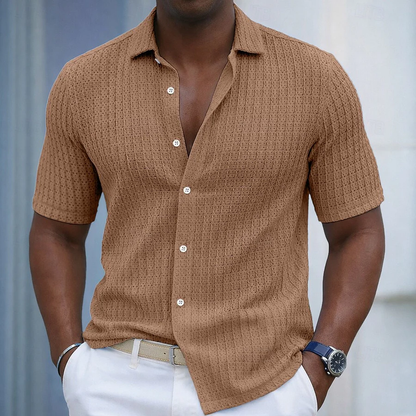CAMICIA UOMO JACQUARD TEXTURE RIGATA